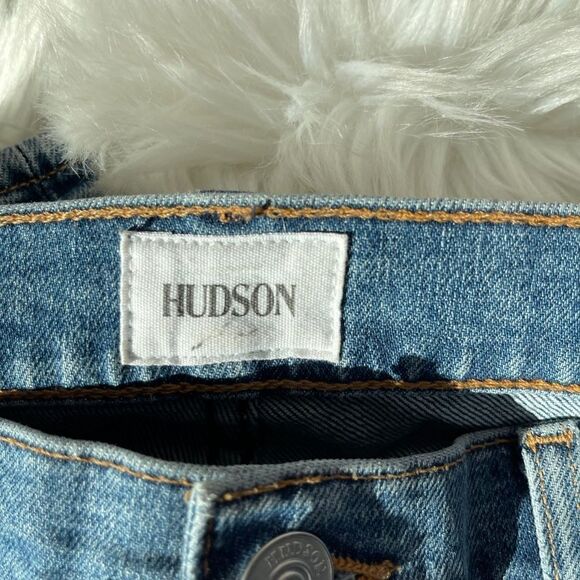 Hudson Riley Relaxed Straight Leg Ring Zip Crop Jeans Sz 27 - Picture 4 of 11